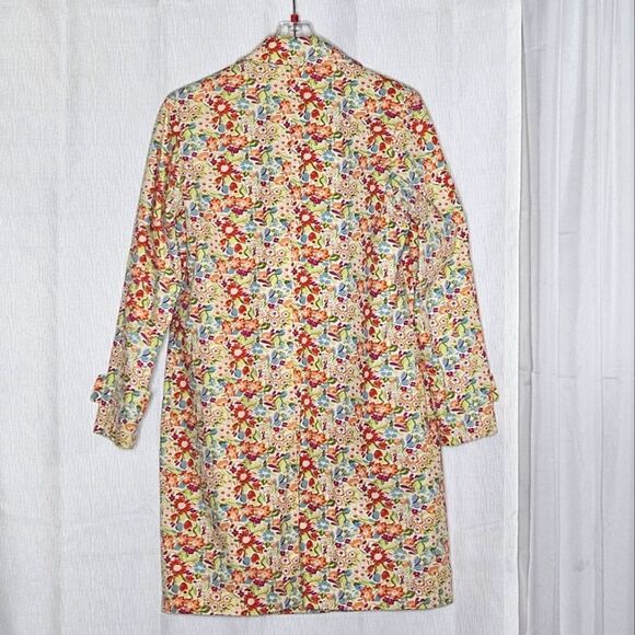 Bill Blass Vintage 90's Flower Power Button Front Long Sleeve Lightweight Jacket - Picture 5 of 14